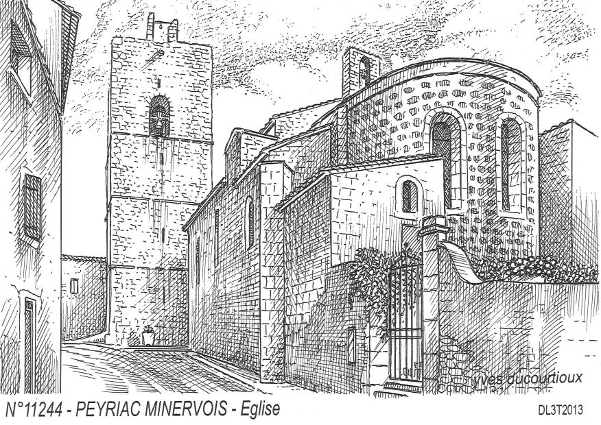 N 11244 - PEYRIAC MINERVOIS - église
